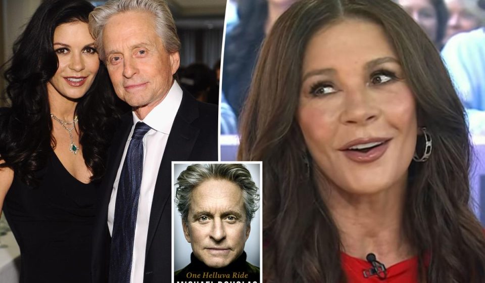 Catherine Zeta-Jones has a sassy explanation for not finishing her husband Michael Douglas' explosive memoir