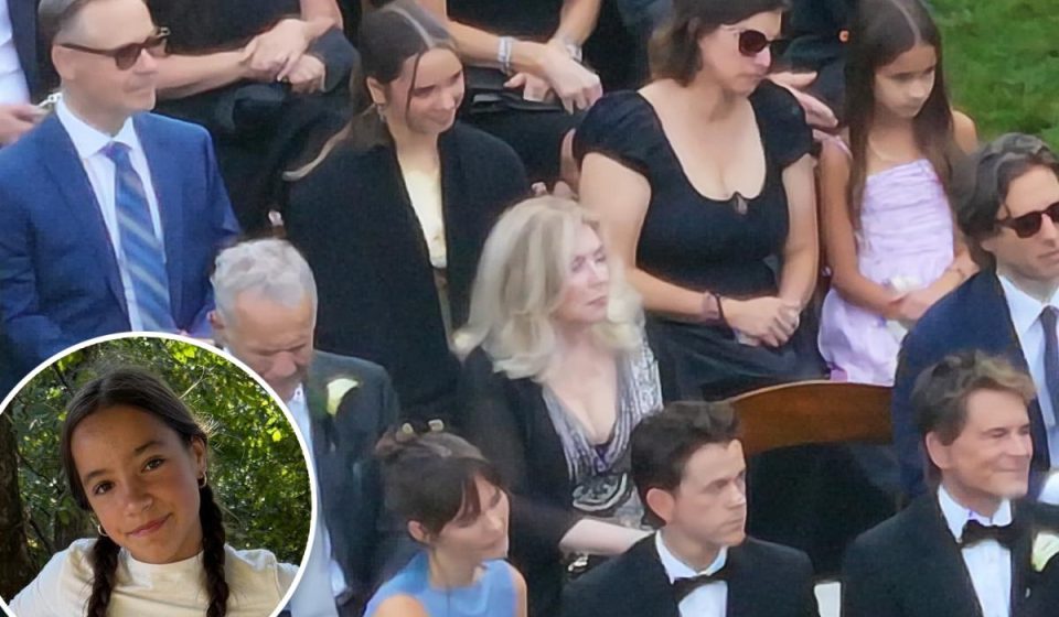 Chad Lowe, his wife and children make their first public outing since Fiona's death at his nephew Matthew's wedding