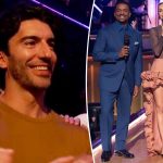 Justin Baldoni Attends 'Dancing With the Stars' as Julianne Hough's Guest