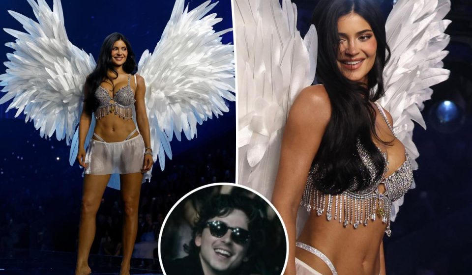 Watch Timothée Chalamet React to Kylie Jenner's Victoria's Secret Fashion Show Debut