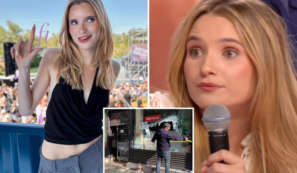 French student Lola-Fleur Whittaker mocks owners who lost stores in riots