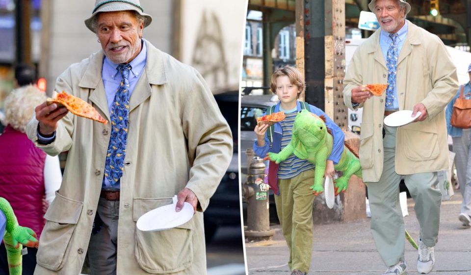 Dwayne Johnson Looks Unrecognizable as an Elderly Man on the Set of 'Lizard Music'