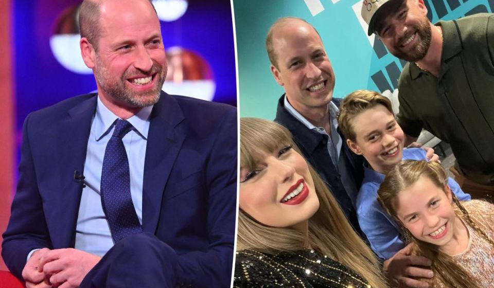 Prince William playfully shades Travis Kelce over Taylor Swift's viral selfie