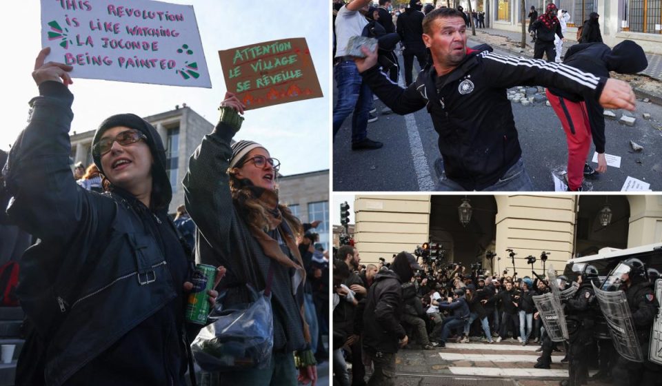 Protests spread across Europe as demonstrators clash with police and set fires Protests spread across Europe as demonstrators clash with police and set fires