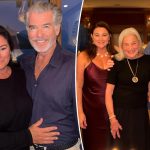 Pierce Brosnan's Wife Keely Shaye Smith Stuns in Satin Dress in Rare Family Photo