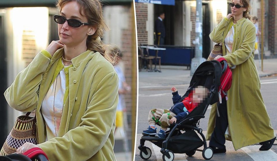 Jennifer Lawrence Steps Out With Son After Plastic Surgery Reveal