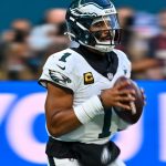 Jalen Hurts is out Sunday with a blood clot in his leg