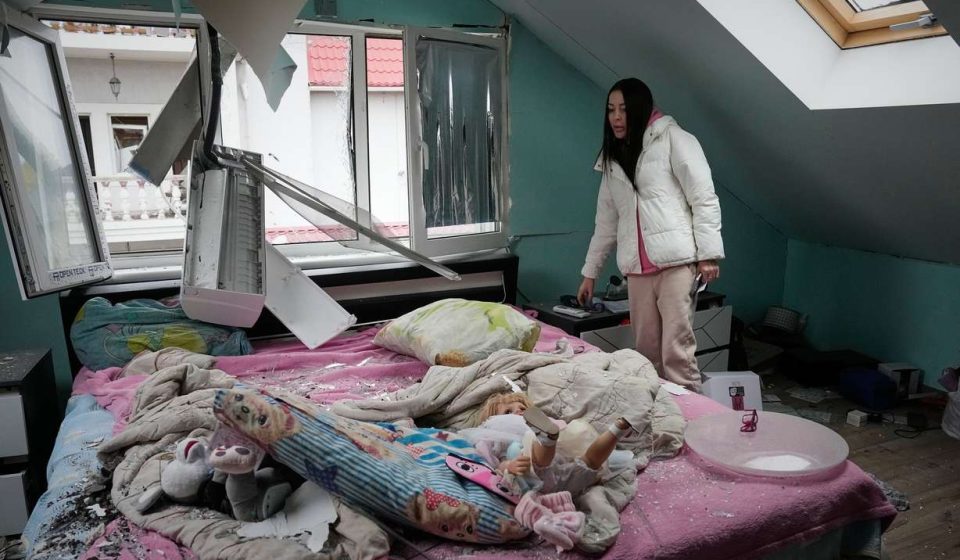 Russian missiles hit Kyiv as Moscow says more than 800 Ukrainian drones shot down