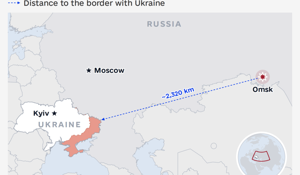 Ukrainian forces reportedly hit Russian targets 2,500 kilometers from the border