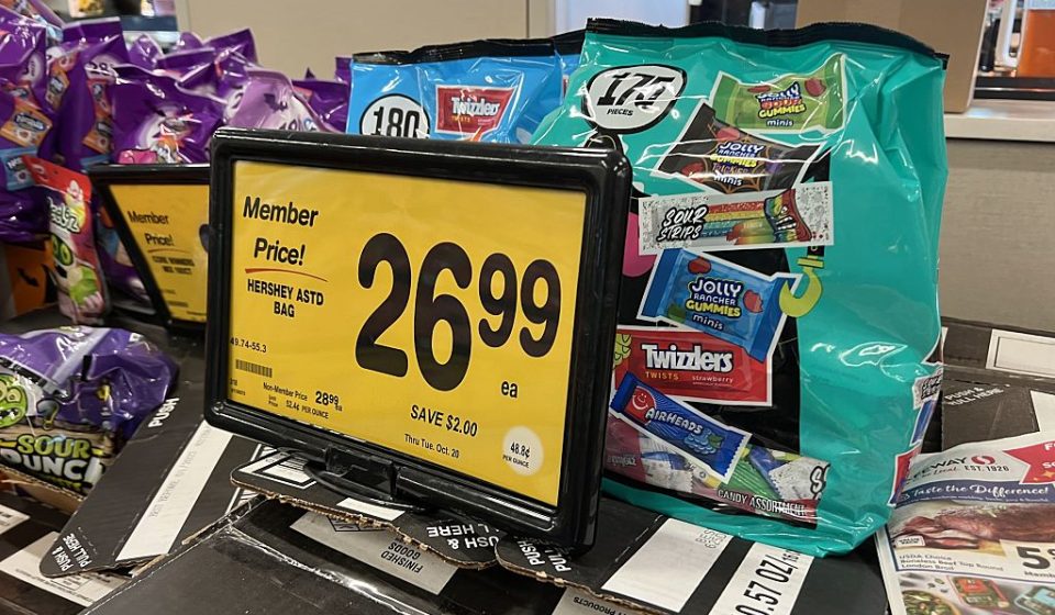 Halloween candy prices are climbing, with some packages up nearly 40%
