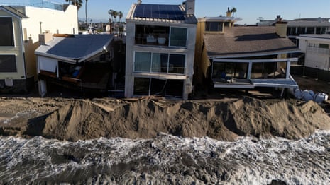 Record high tides cause chaos – and kayak travel – across California | California