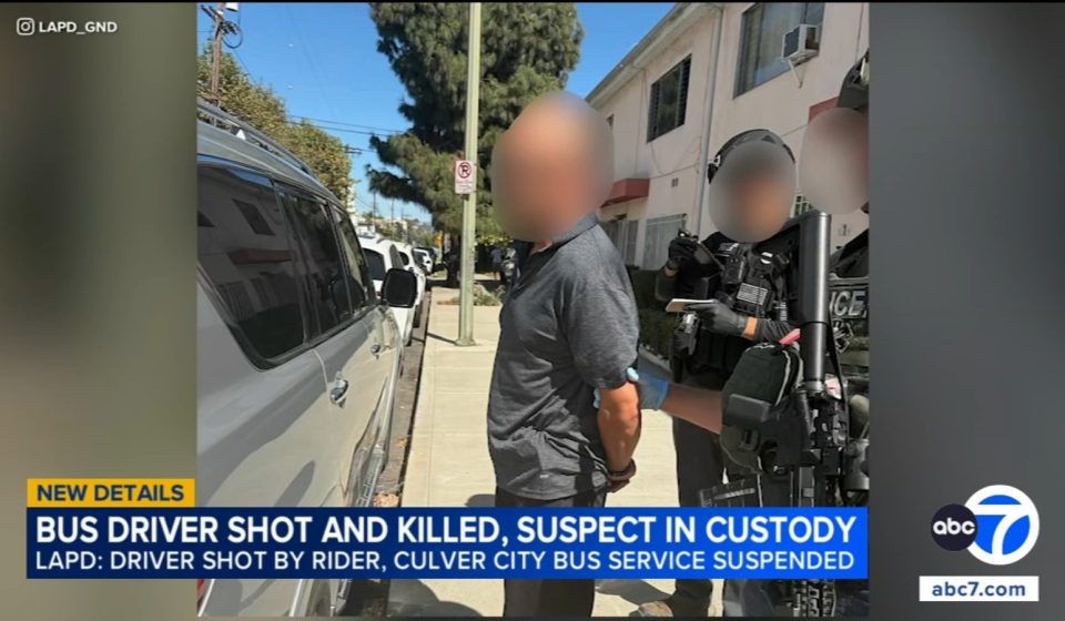 Suspect arrested in fatal shooting of Culver City bus driver in Mar Vista, LAPD says