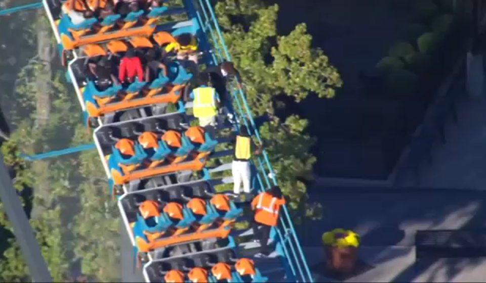 One person dies at Six Flags Over Georgia; Video shows Goliath Ride being evacuated in Austell