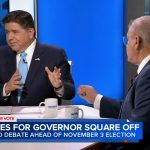 Illinois governor's debate tonight: JB Pritzker and Darren Bailey face off at the start of their only debate before Election Day in November 2026