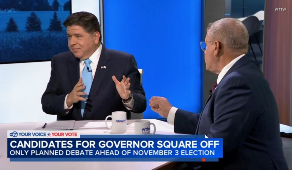Illinois governor's debate tonight: JB Pritzker and Darren Bailey face off at the start of their only debate before Election Day in November 2026