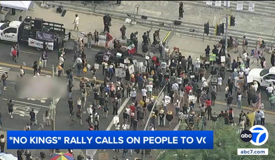 Thousands join “No Kings” rallies across Southern California; DTLA protests focus on immigration and voting rights