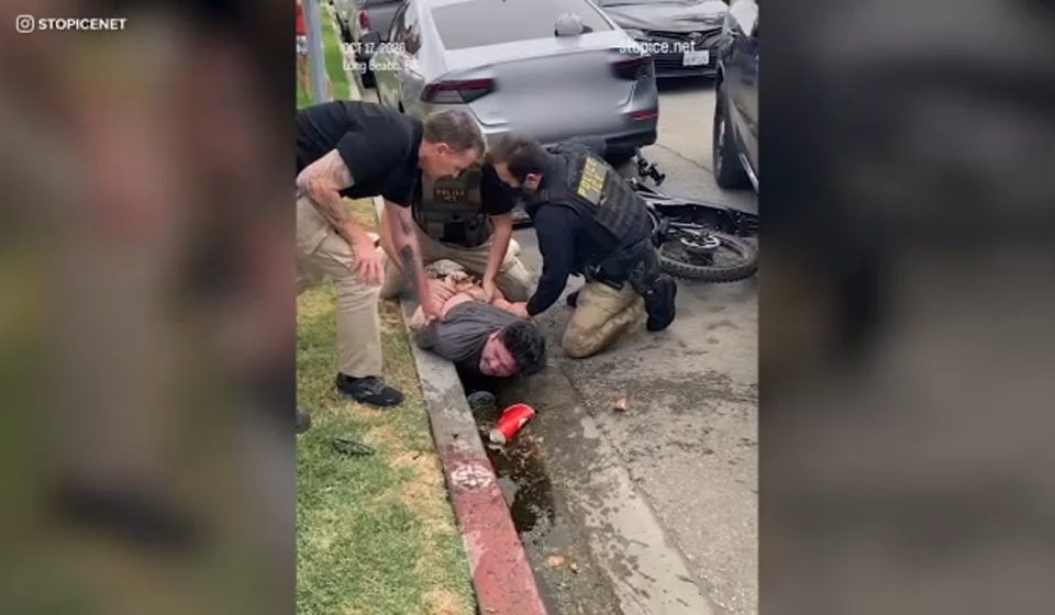 ICE agents accused of breaking man's arm in dramatic arrest caught on camera in Long Beach