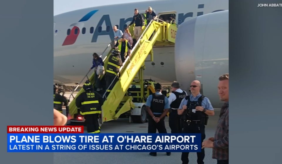 American Airlines O'Hare news today: Crew reported brake problem before tire burst during flight at Chicago airport, officials say