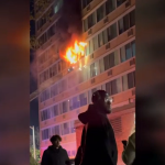 Woman seriously injured after falling from window during high-rise fire in Pennsauken, New Jersey
