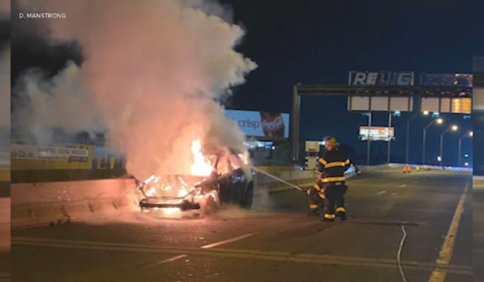 Car found on fire on I-95 with smoking meat inside may be linked to latest cargo heist in Philadelphia: Source Car found on fire on I-95 with smoking meat inside may be linked to latest cargo heist in Philadelphia: Source
