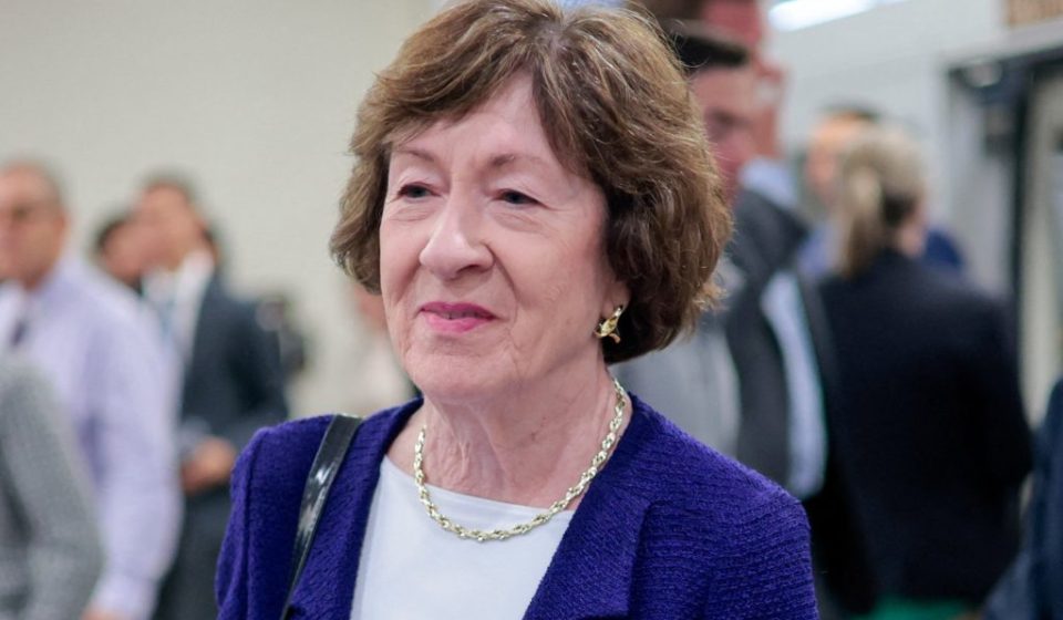 What happened in the first Maine Senate debate between Collins and Jackson