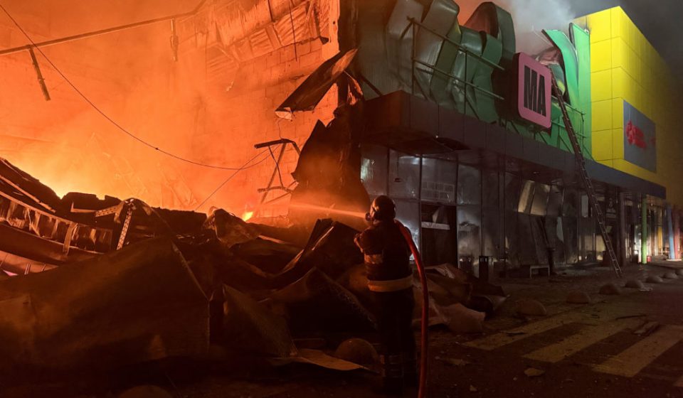 Russian missiles hit Kyiv as Moscow says more than 800 Ukrainian drones shot down