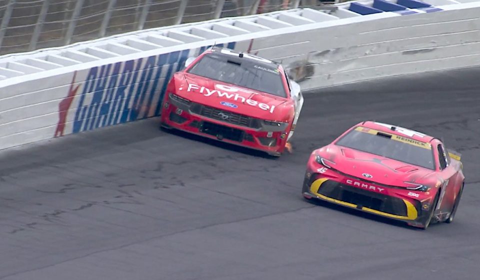 Contact between Reddick and Gaulding triggers Charlotte's caution