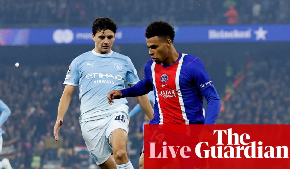 Manchester City vs Paris Saint-Germain: Champions League – live | Champions League