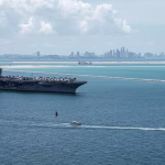 Aircraft carrier USS Lincoln returns to port after 300 days of deployment