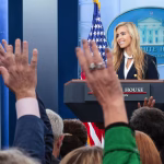 Trump's new White House press secretary, Katie Zacharia, keeps her first briefing short