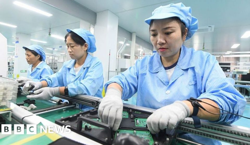China's economic growth accelerates as AI boom boosts exports - BBC News Africa