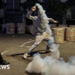 In Albania, protesters and police clash on seventh day of violent clashes - BBC News Africa