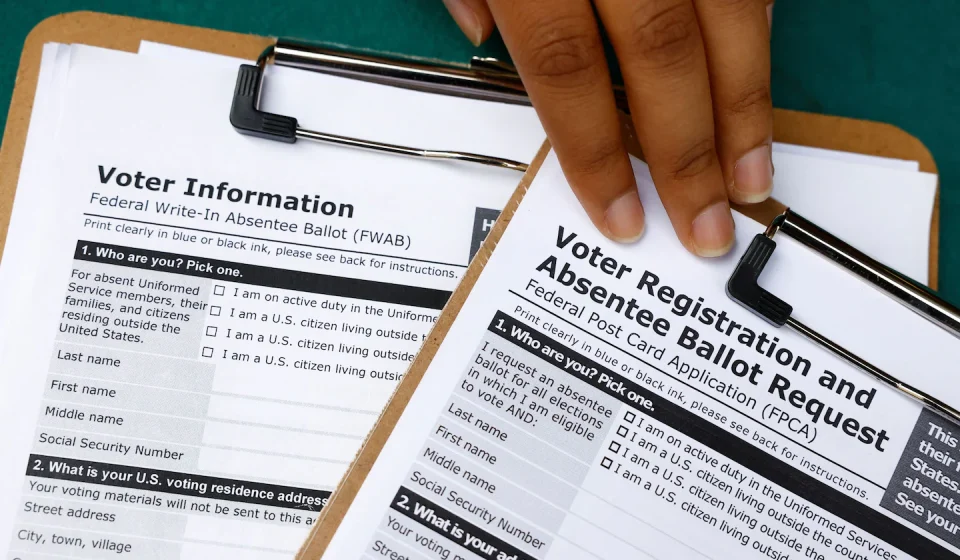 Democrats file suit over Pentagon changes to voting forms for Americans abroad