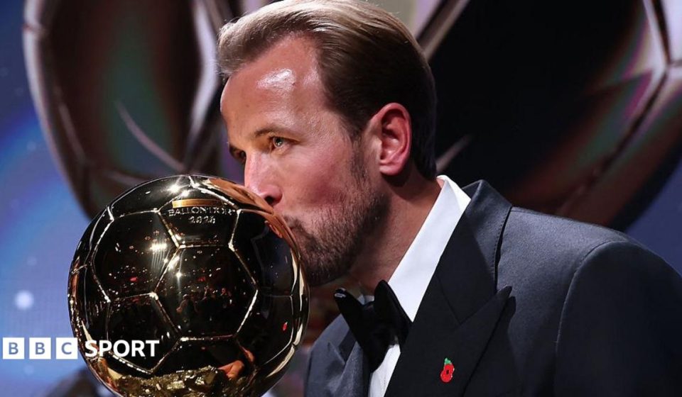 Harry Kane: Bayern Munich and England striker wins Ballon d'Or after record season
