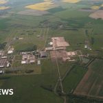 Two men arrested on suspicion of trespassing at RAF base - BBC
