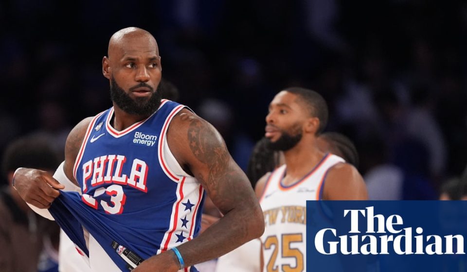 LeBron James and Sixers spoil Knicks title party as Thunder and Pistons win NBA openers | NBA