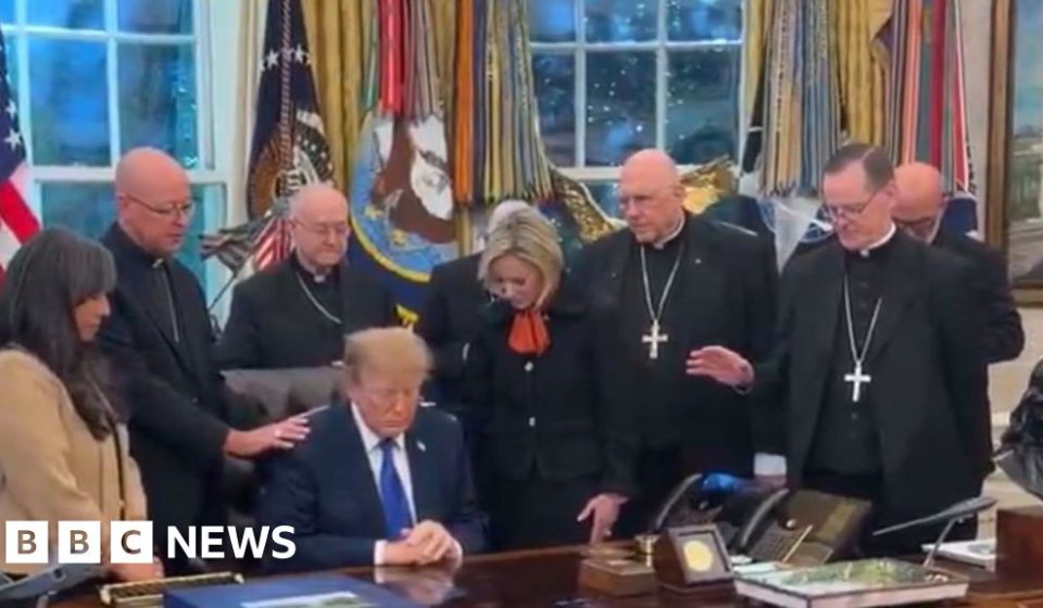 Catholic bishops apologize for 'exploited' Trump meeting - BBC News Africa
