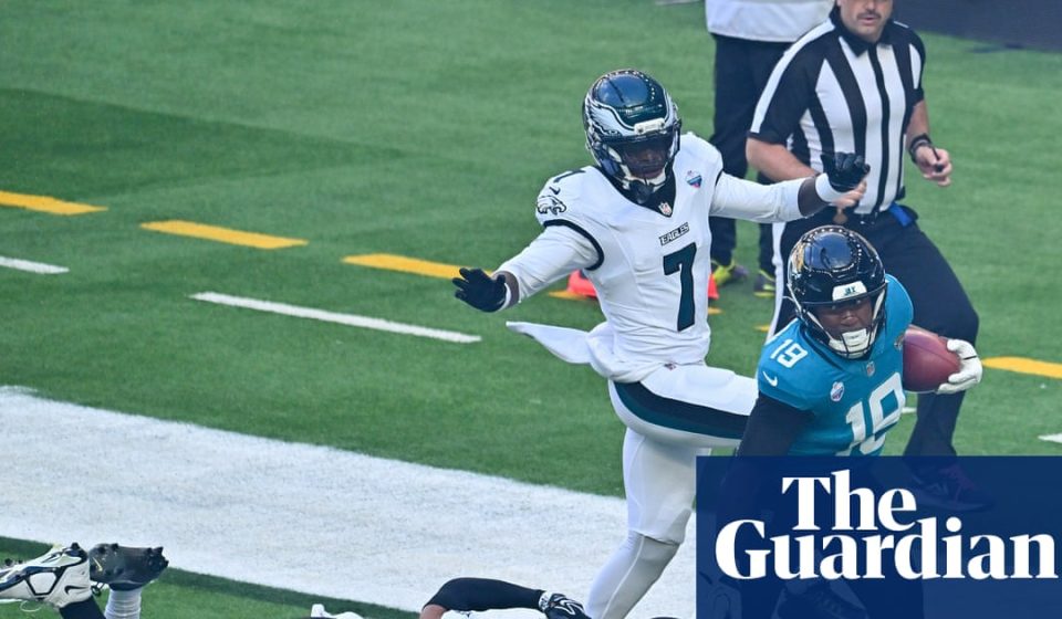Jaguars and Eagles have two players ejected after kickoff brawl in London | NFL