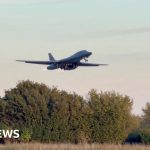 What caused American bombers to leave RAF Fairford?