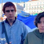 Protesters blame 'vulture funds' for Spain's housing crisis - BBC News Africa
