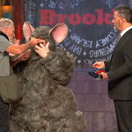 Jimmy Kimmel's last night in New York takes a crazy turn with the appearance of Jon Stewart, 'Urban Scavenger'