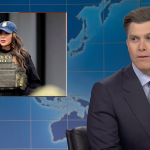 Colin Jost Makes 'Weekend Update' Crowd Groan With Kristi Noem Divorce Joke