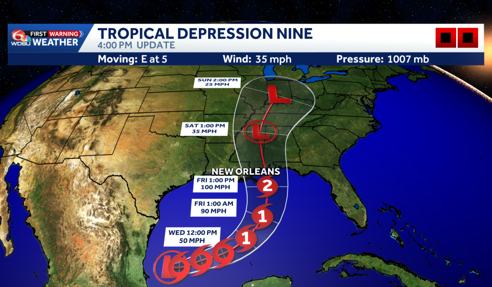 New Orleans and Louisiana prepare for Tropical Depression Nine New Orleans and Louisiana prepare for Tropical Depression Nine