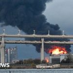 Oil installations hit in deadly nighttime attack in St. Petersburg - BBC News Africa