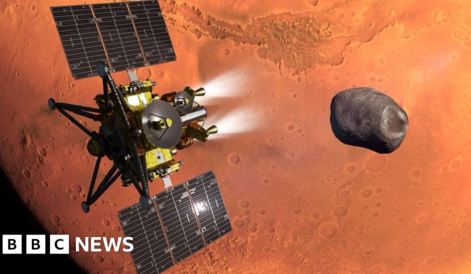Japan's MMX mission set to recover piece of Mars' moon Phobos - BBC News Africa