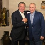 Former German Chancellor Schröder attends Putin's birthday party