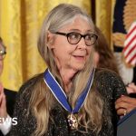 Moment Margaret Hamilton receives the Presidential Medal of Honor