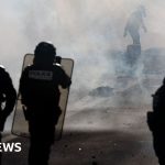 Teenager's hand torn off during confrontation between French school protesters and police - BBC