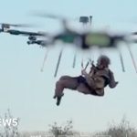 Ukraine claims to have carried out the first drone airlift of a wounded soldier from the front line