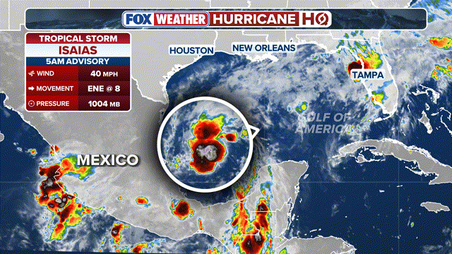 Tropical Storm Isaias is forming in the Gulf and could be the first Atlantic hurricane of the season to make landfall.